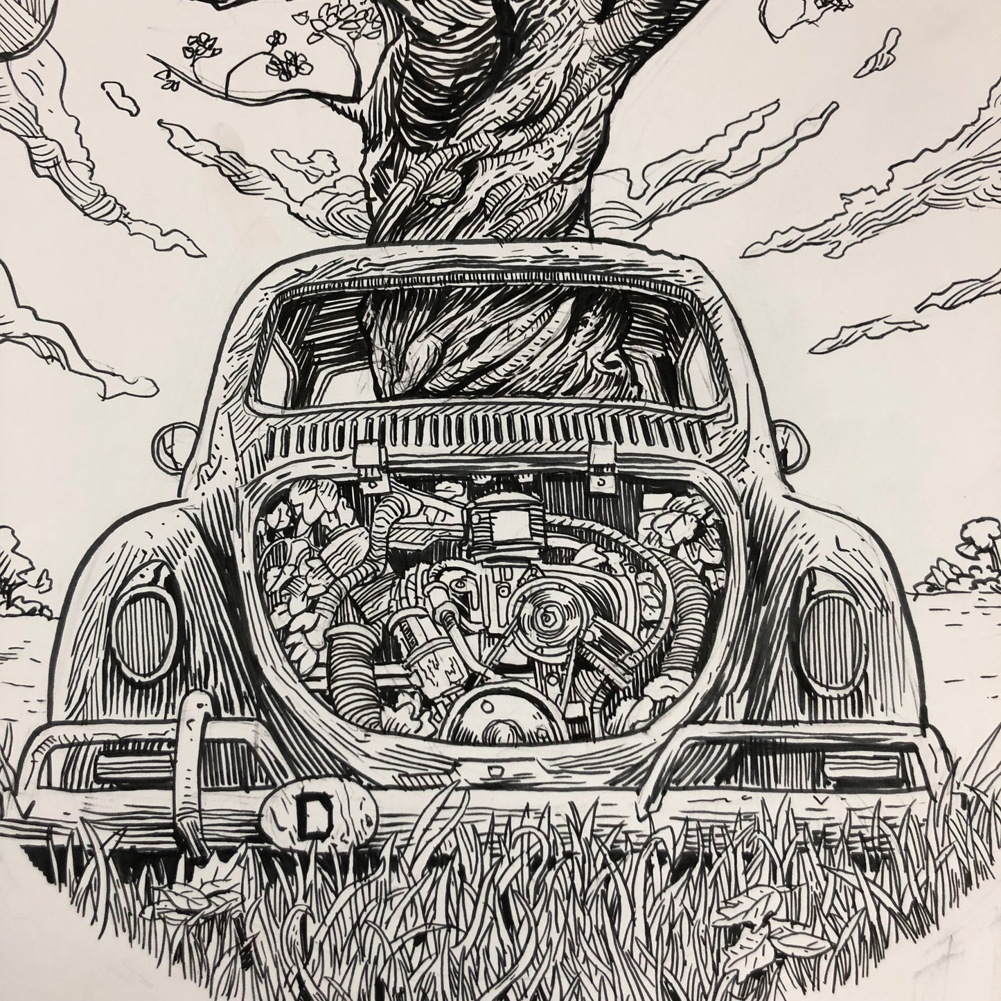 "Bearing Fruit" original art