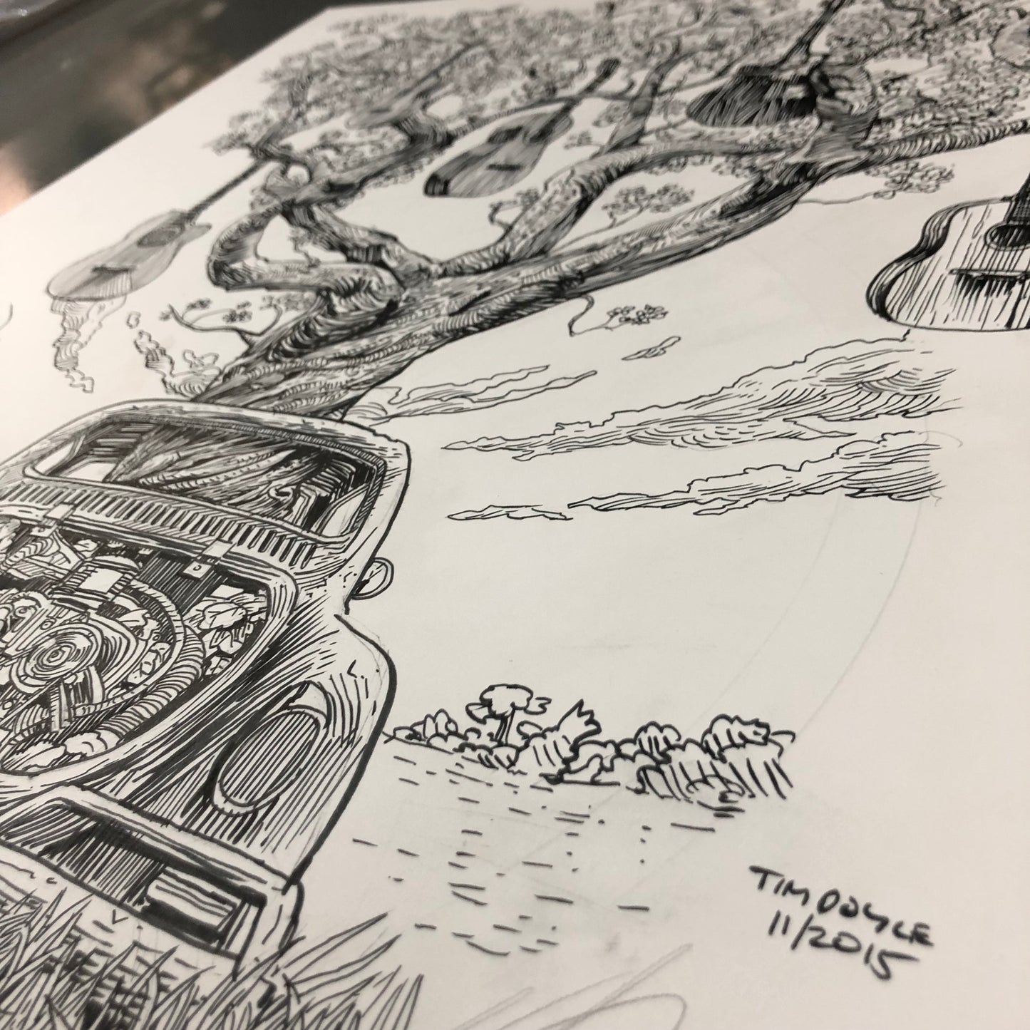 "Bearing Fruit" original art