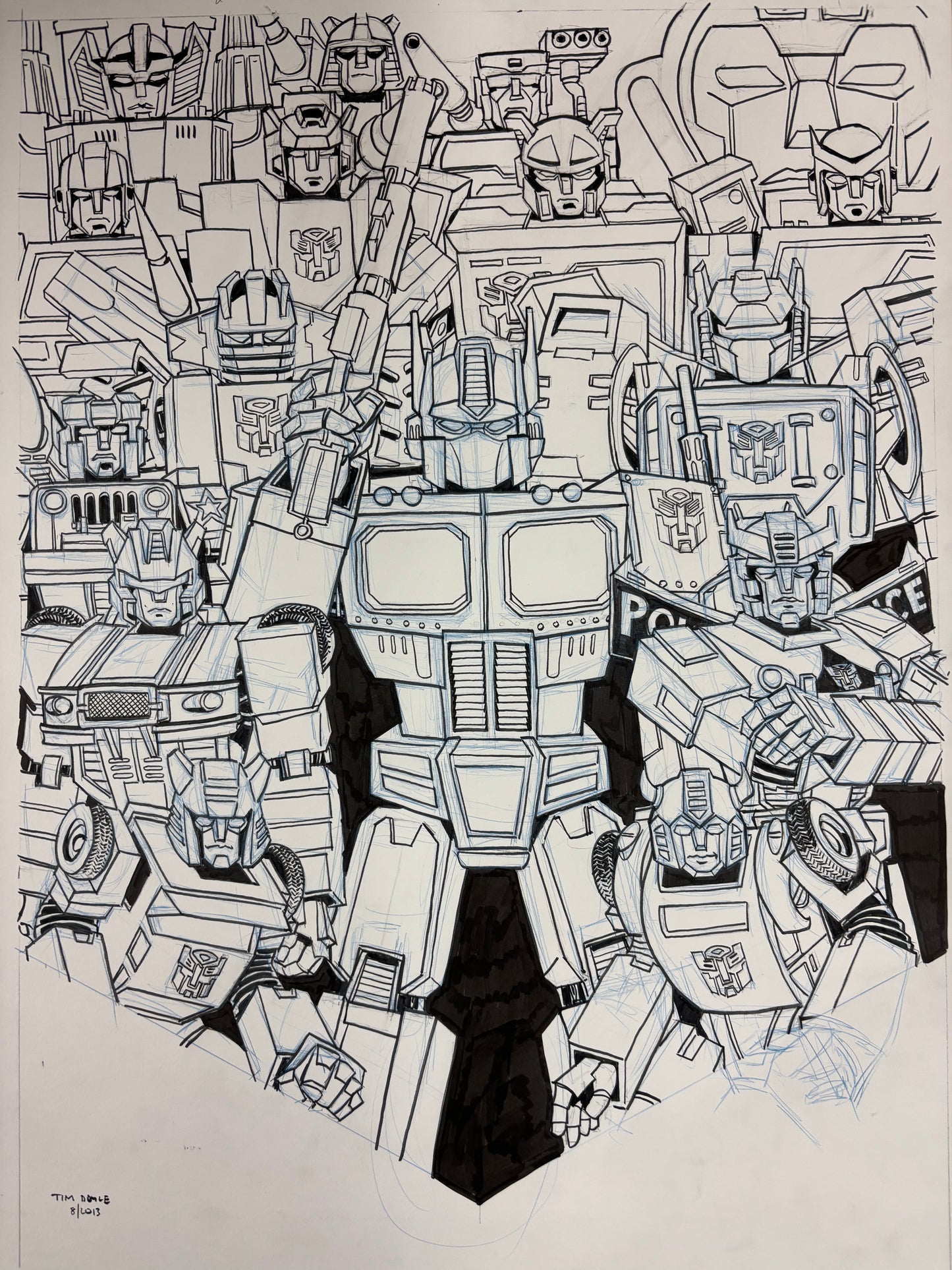 Transformers - Autobots original art