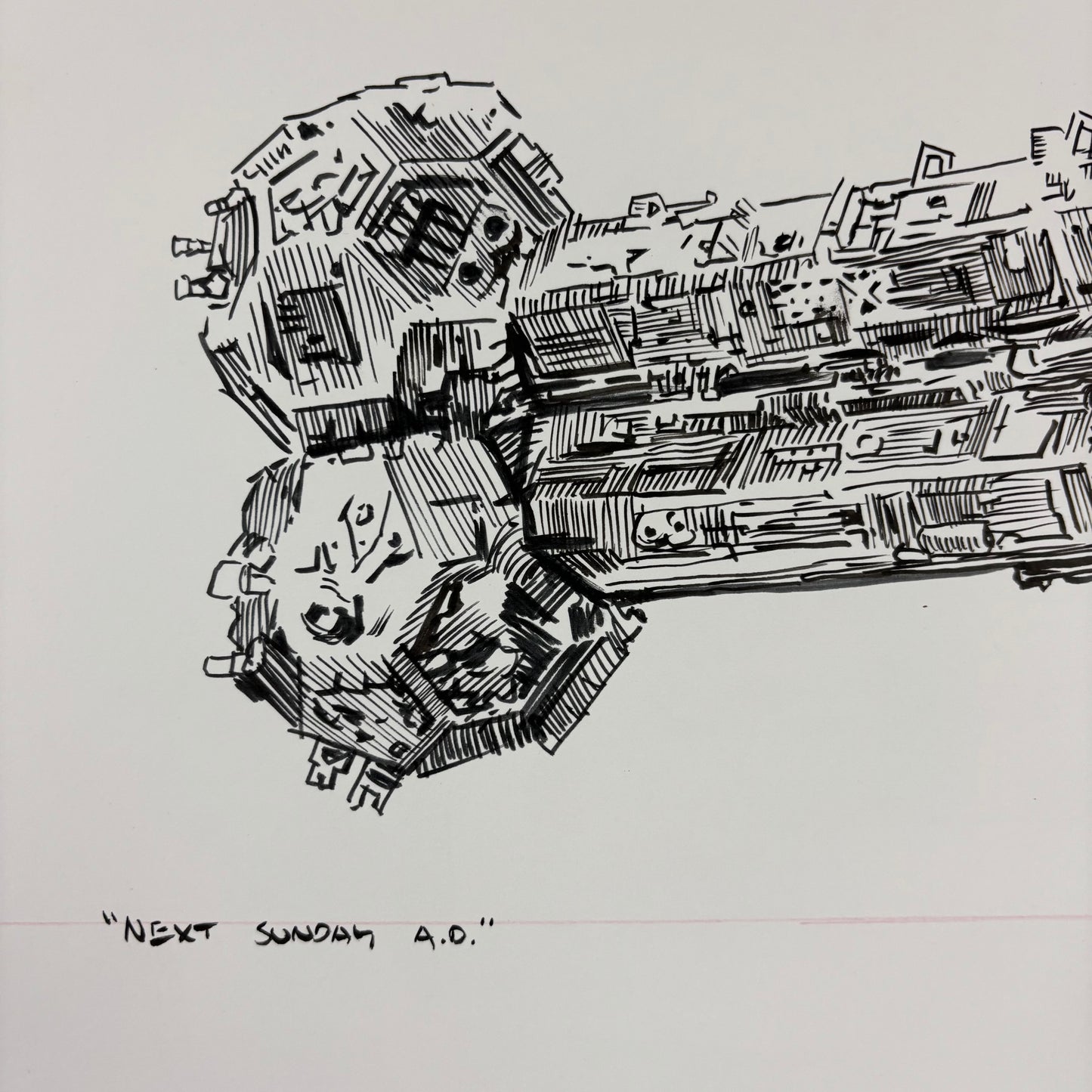 "Next Sunday A.D." original art