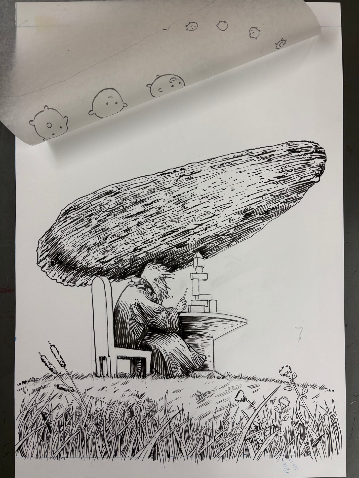 "How Do You Live" original art