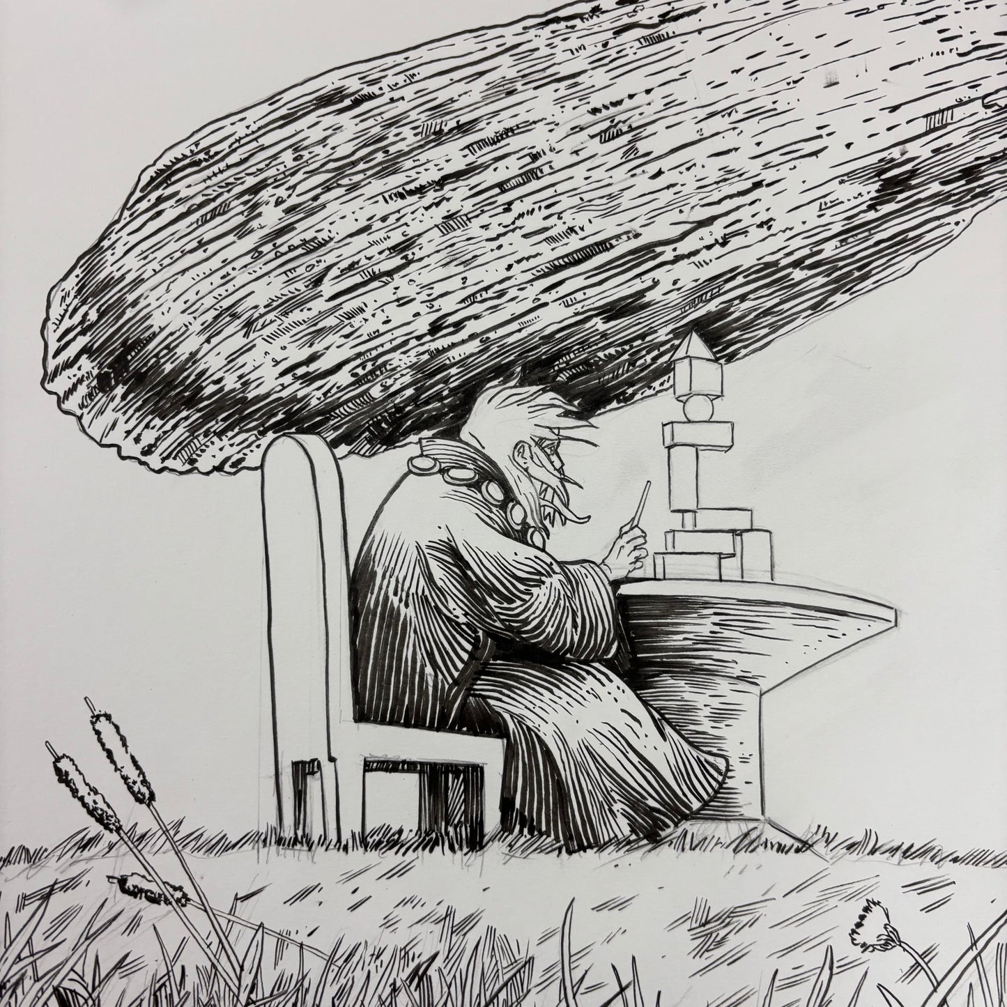 "How Do You Live" original art
