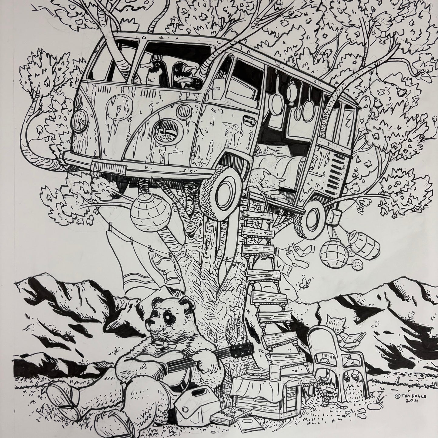 Coachella 2014 official poster original art