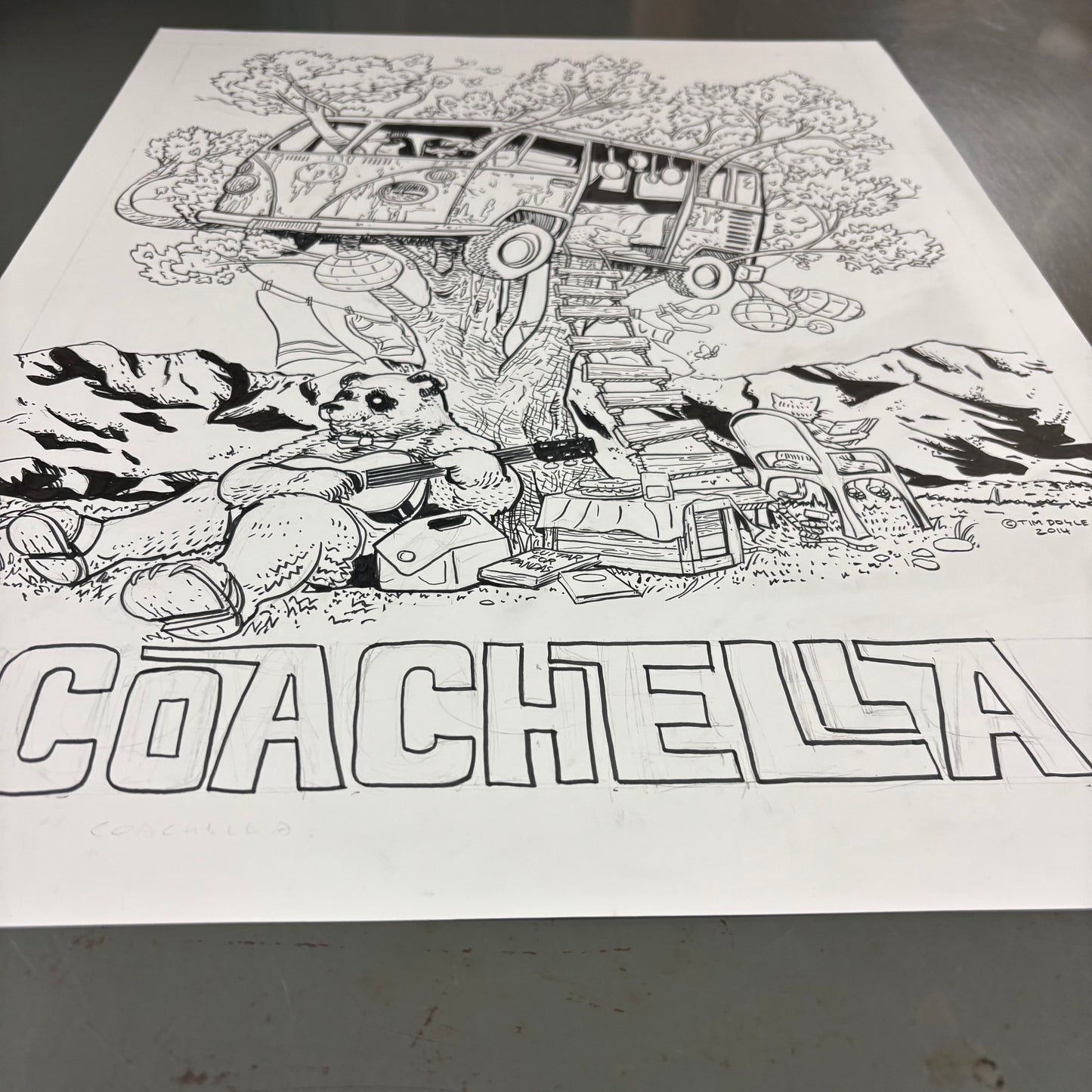 Coachella 2014 official poster original art