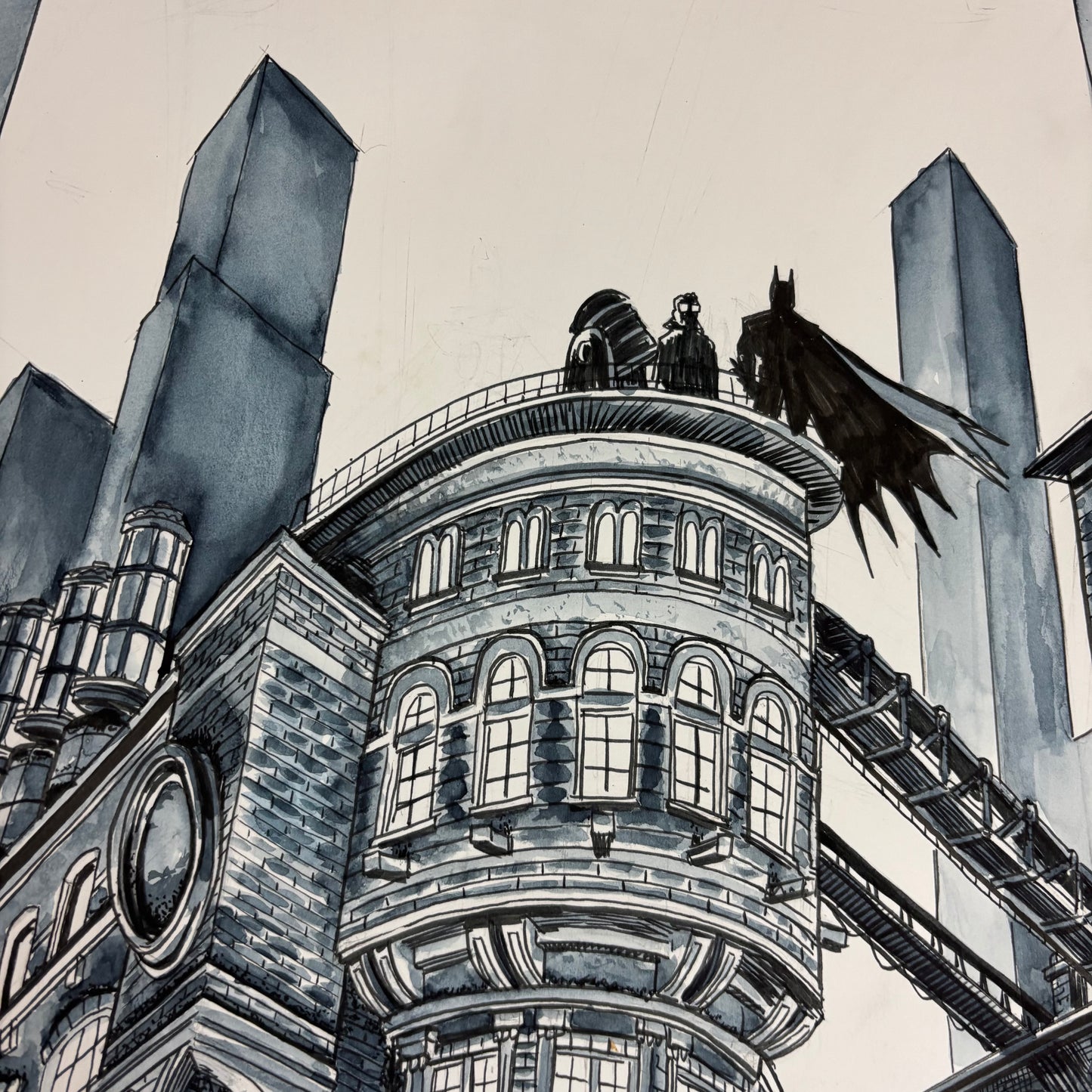 Batman poster original art #2