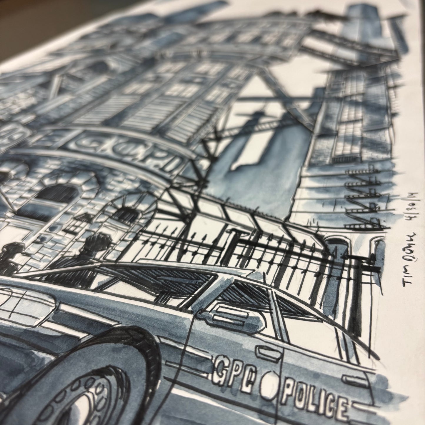 Batman poster original art #2