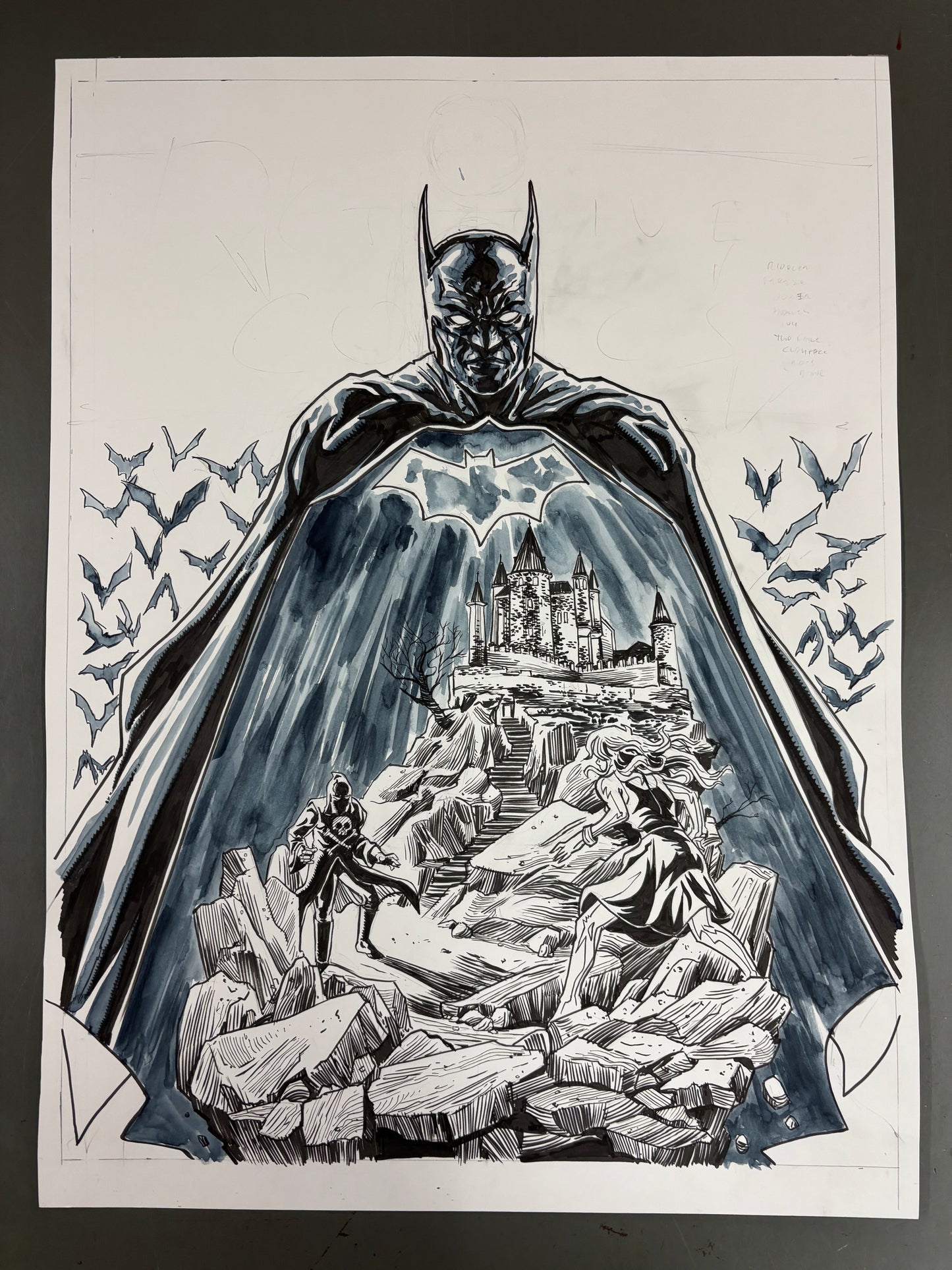 Batman poster original art #1
