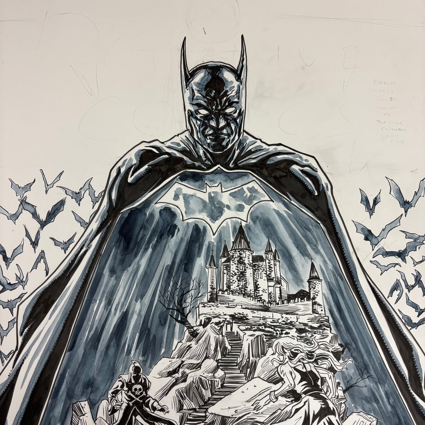 Batman poster original art #1