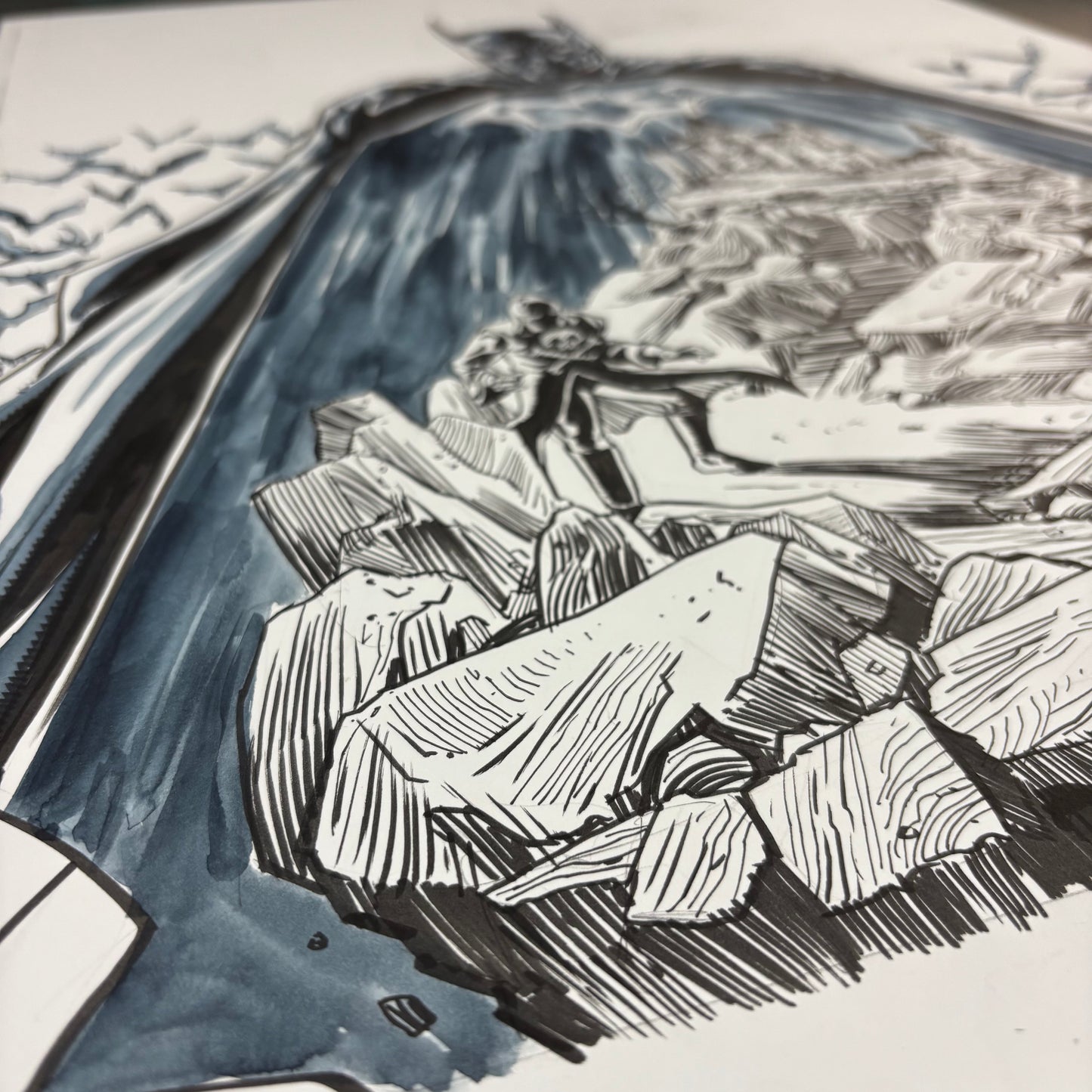 Batman poster original art #1