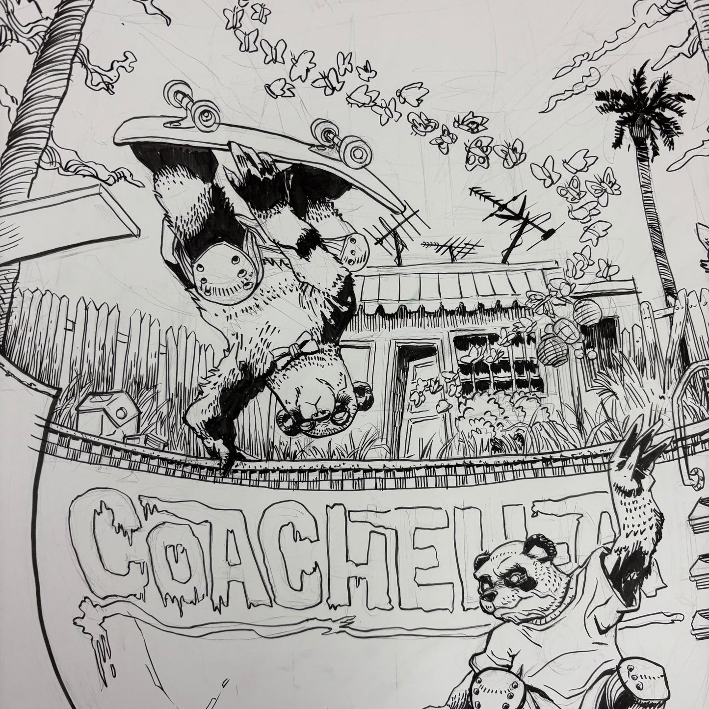 Coachella 2017 official poster original art