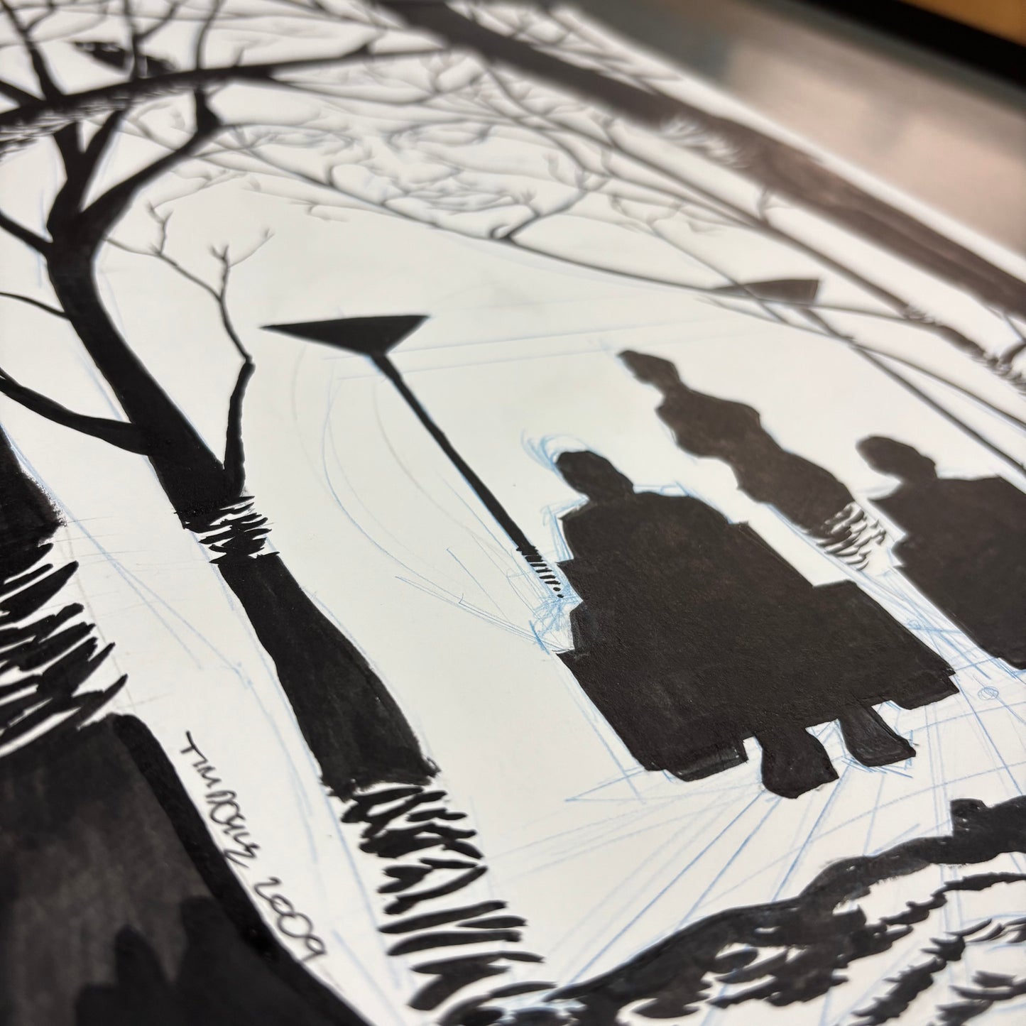 "In the Trees" original art