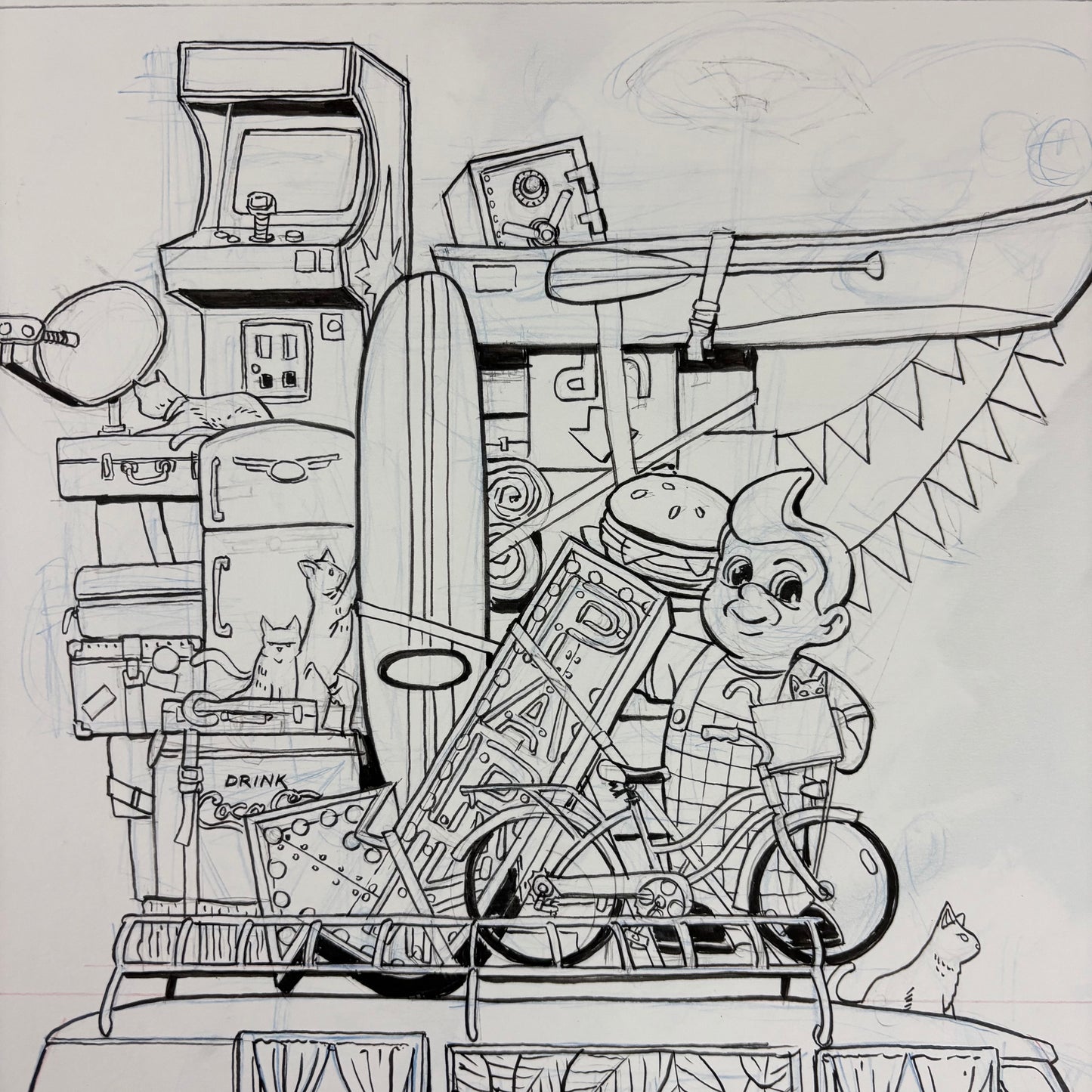 "Get in the Van" original art