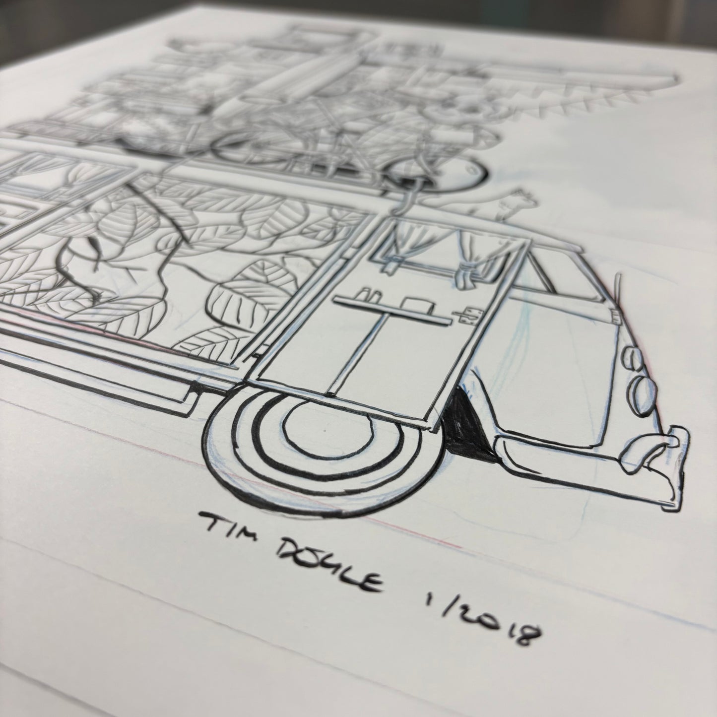 "Get in the Van" original art