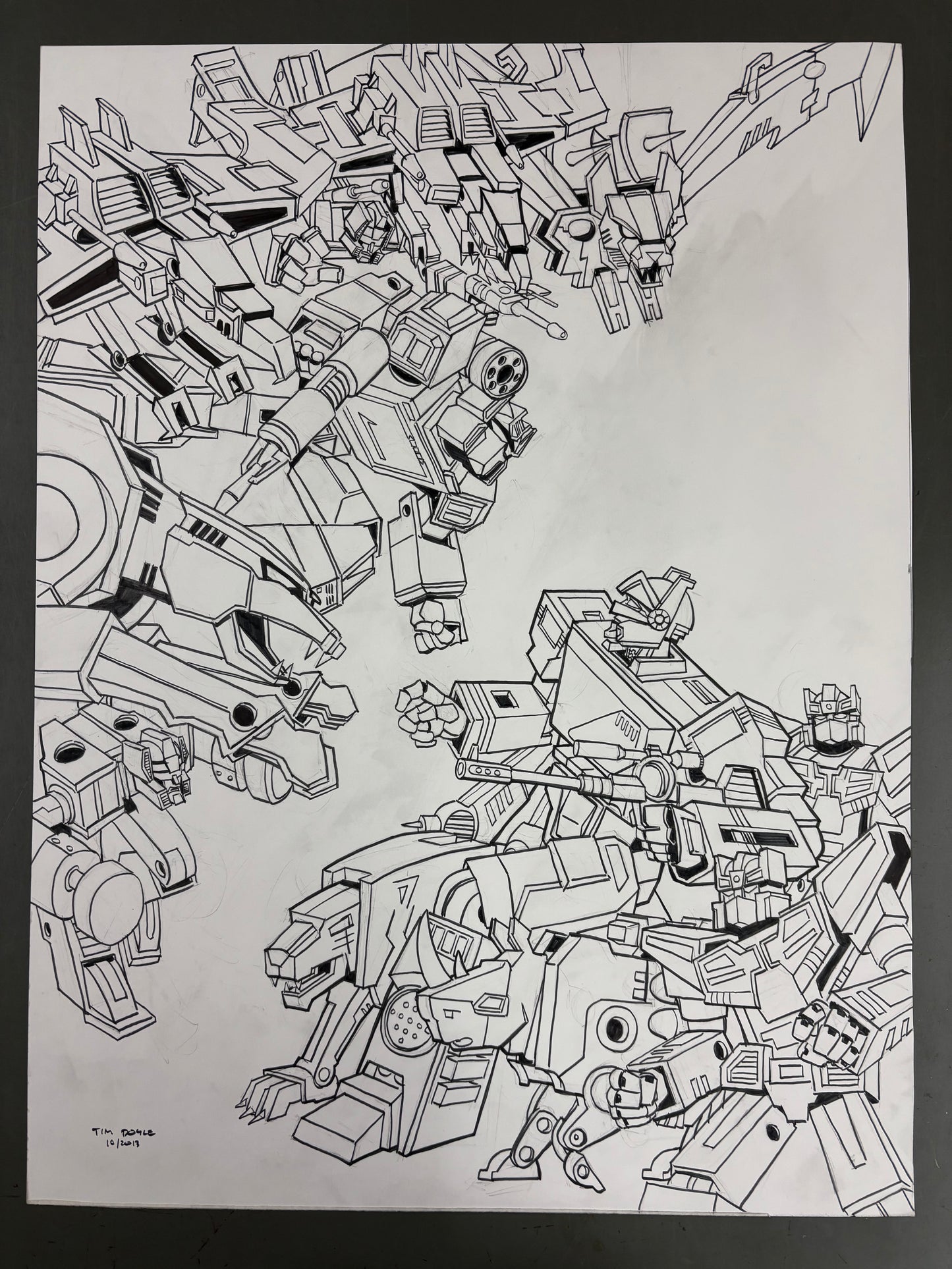Transformers - Home Taping is Killing Itself original art