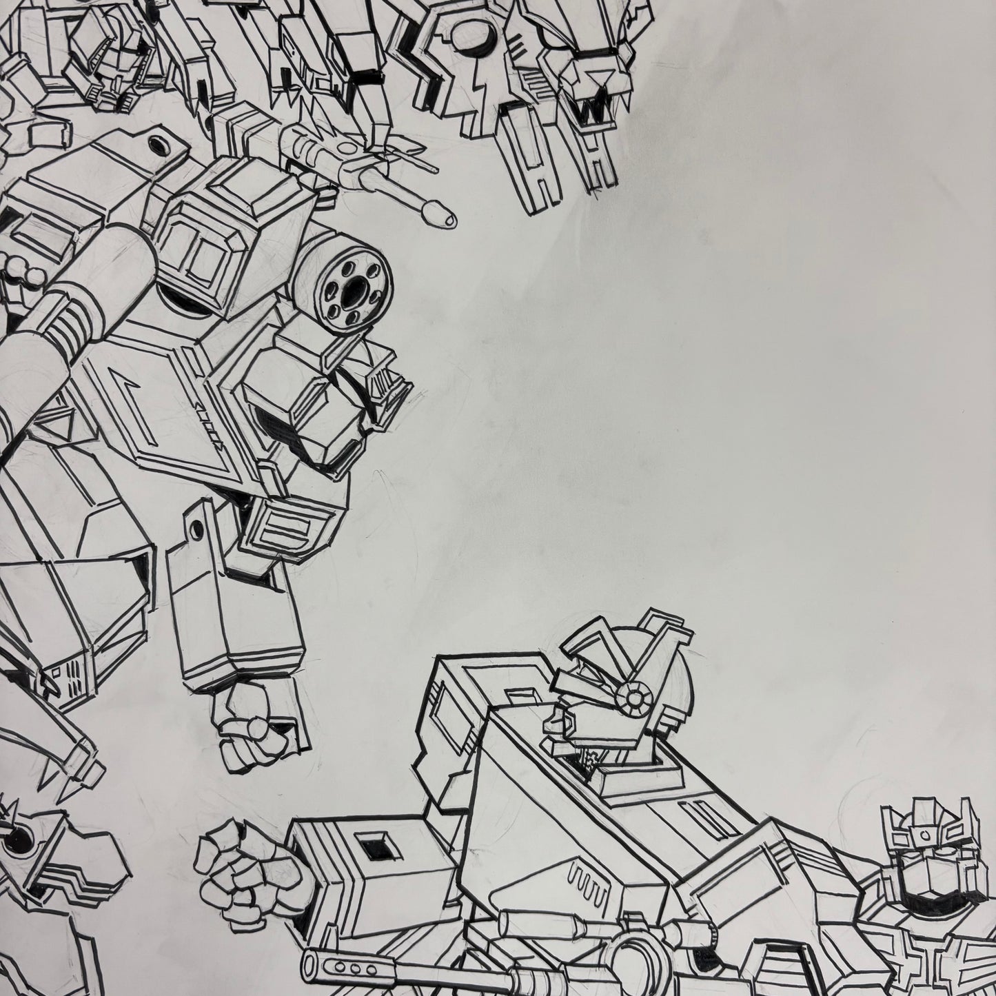 Transformers - Home Taping is Killing Itself original art