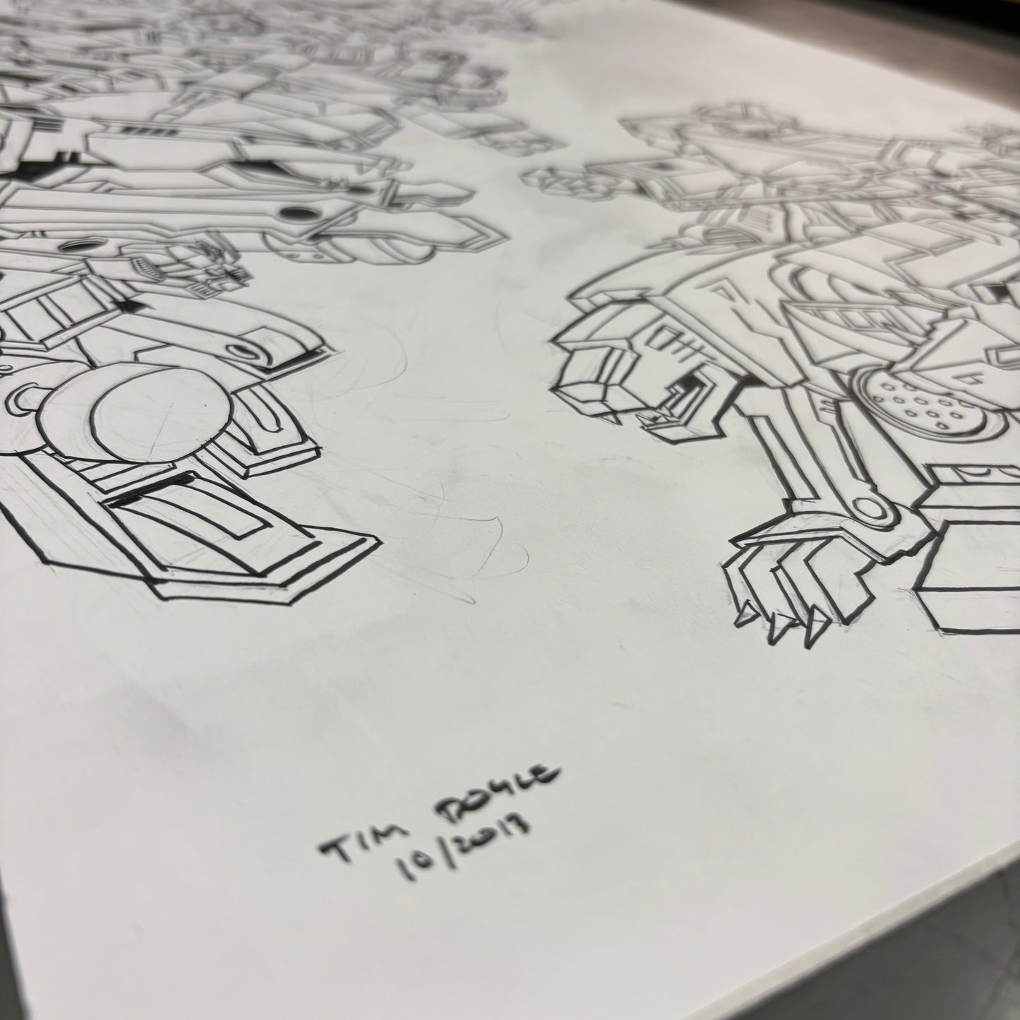 Transformers - Home Taping is Killing Itself original art