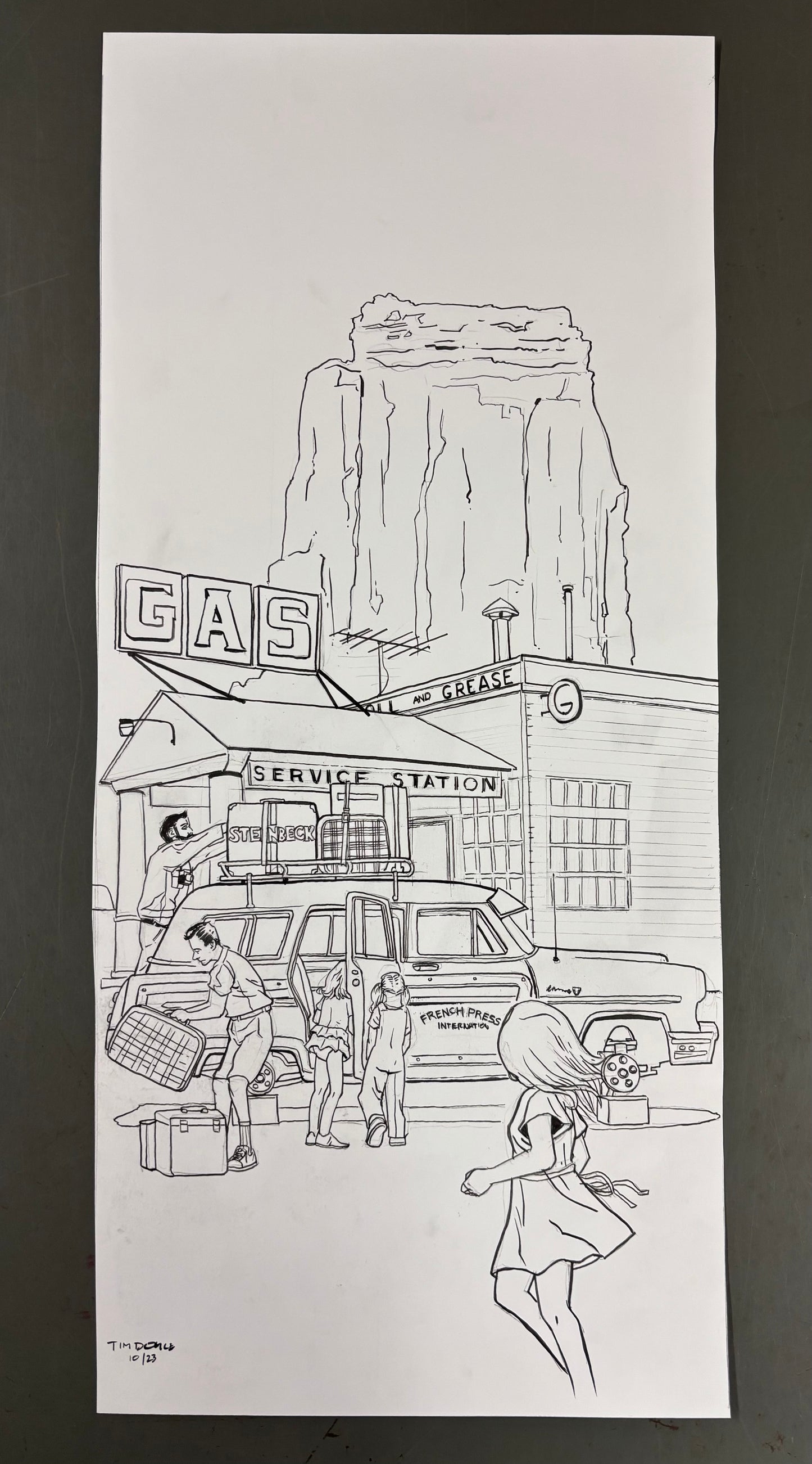 "You Can't Wake Up if You Don't Fall Asleep" original art