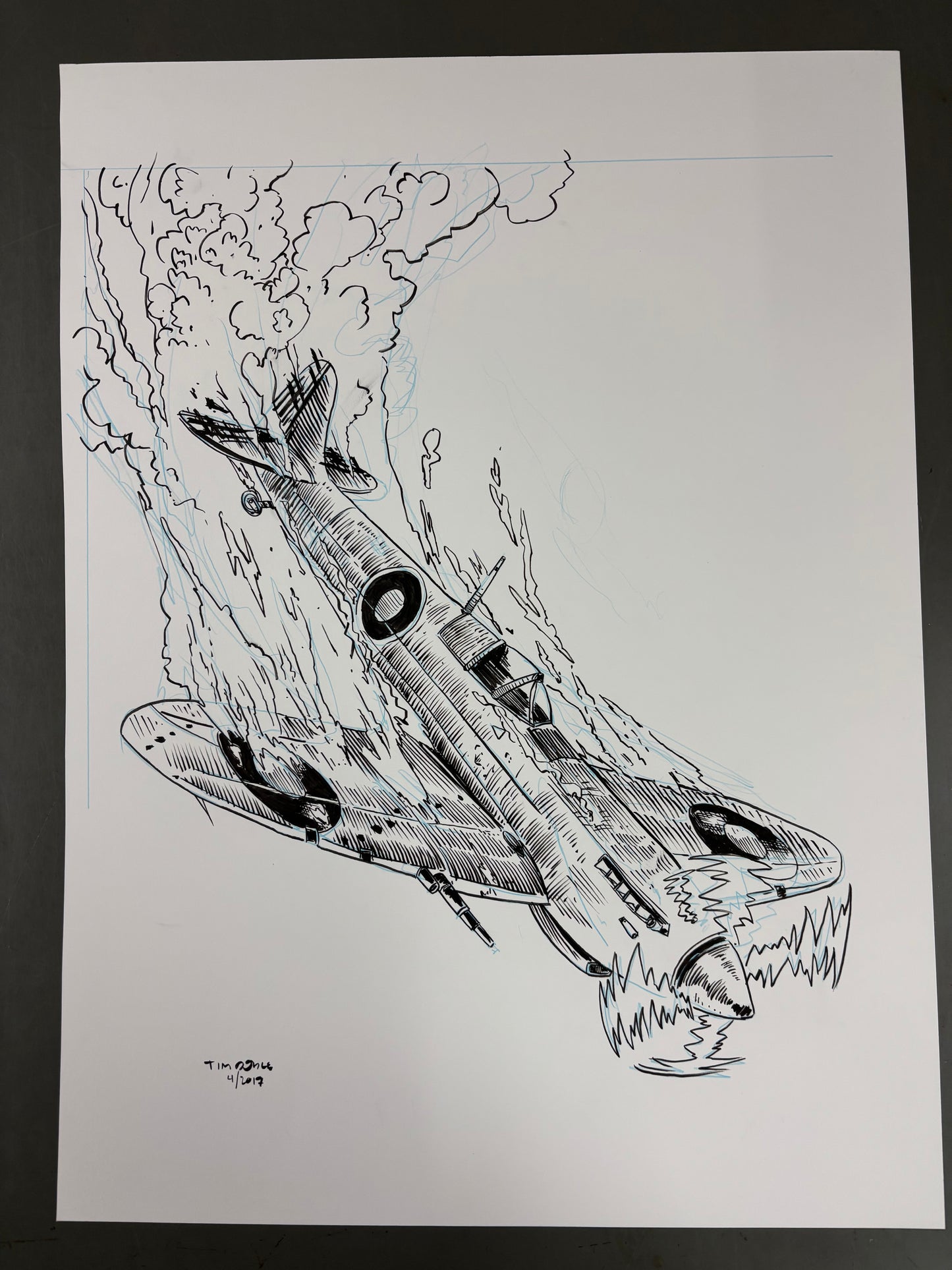Iron Maiden gig poster original art