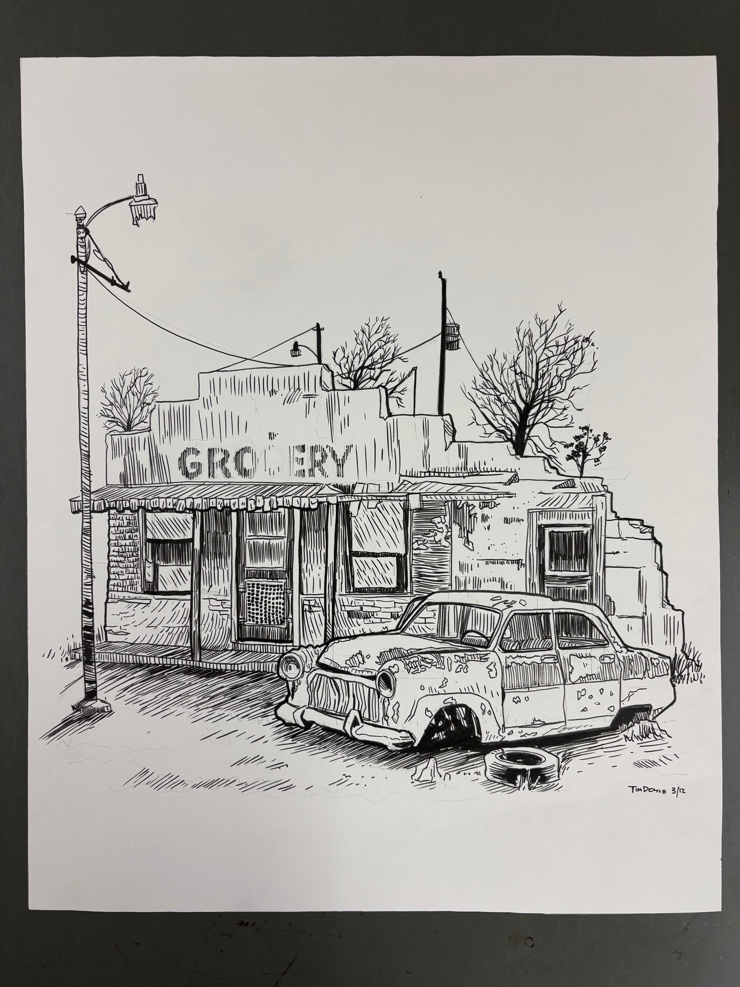 Eric Church gig poster #1 original art