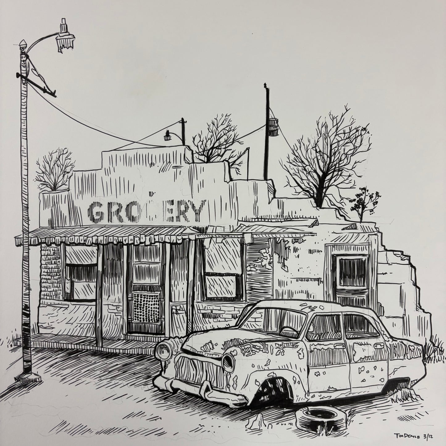 Eric Church gig poster #1 original art
