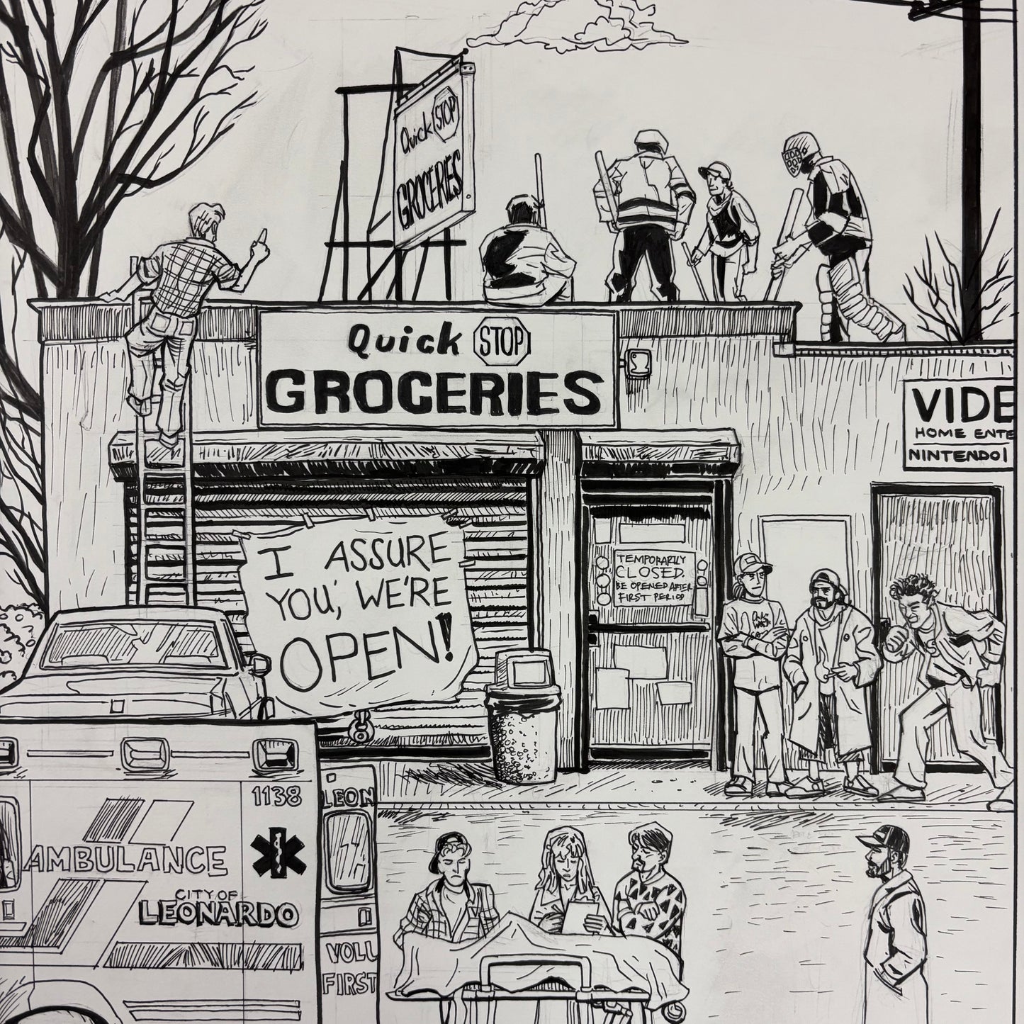 Clerks poster original art