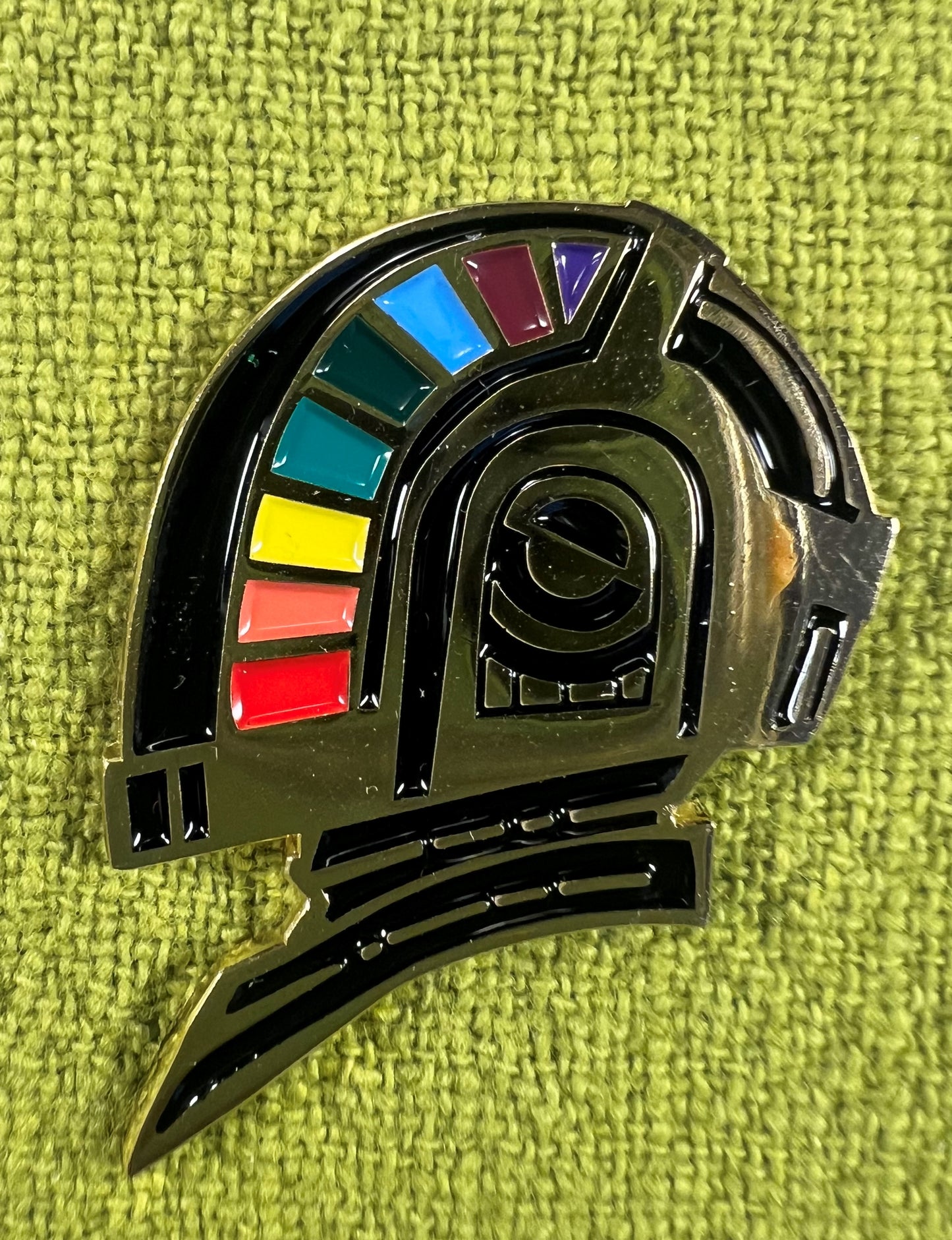 Shiny Punk Gold Enamel Pin