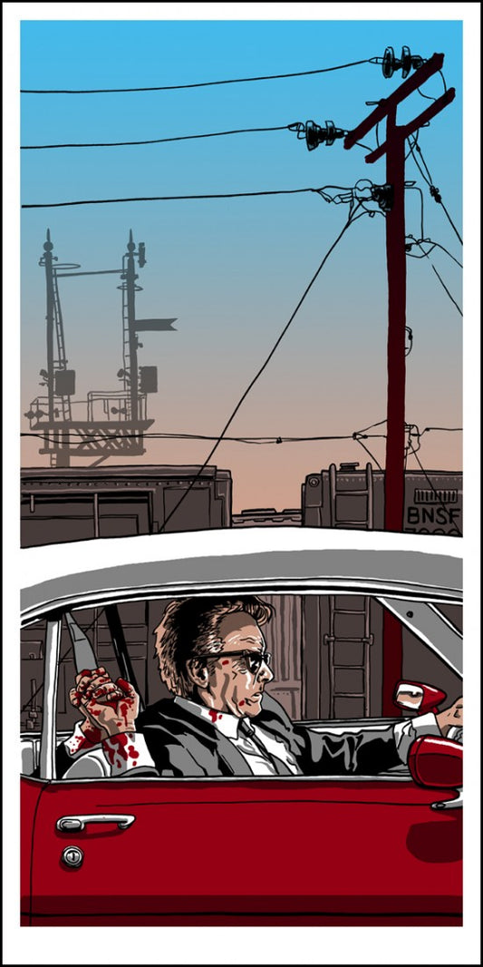 Mr. Orange Dying in a 1972 Pontiac Lemans Coupe Convertible