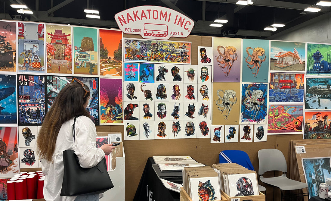 Flatstock at SXSW / Paul Pope exclusive “Kenjin”
