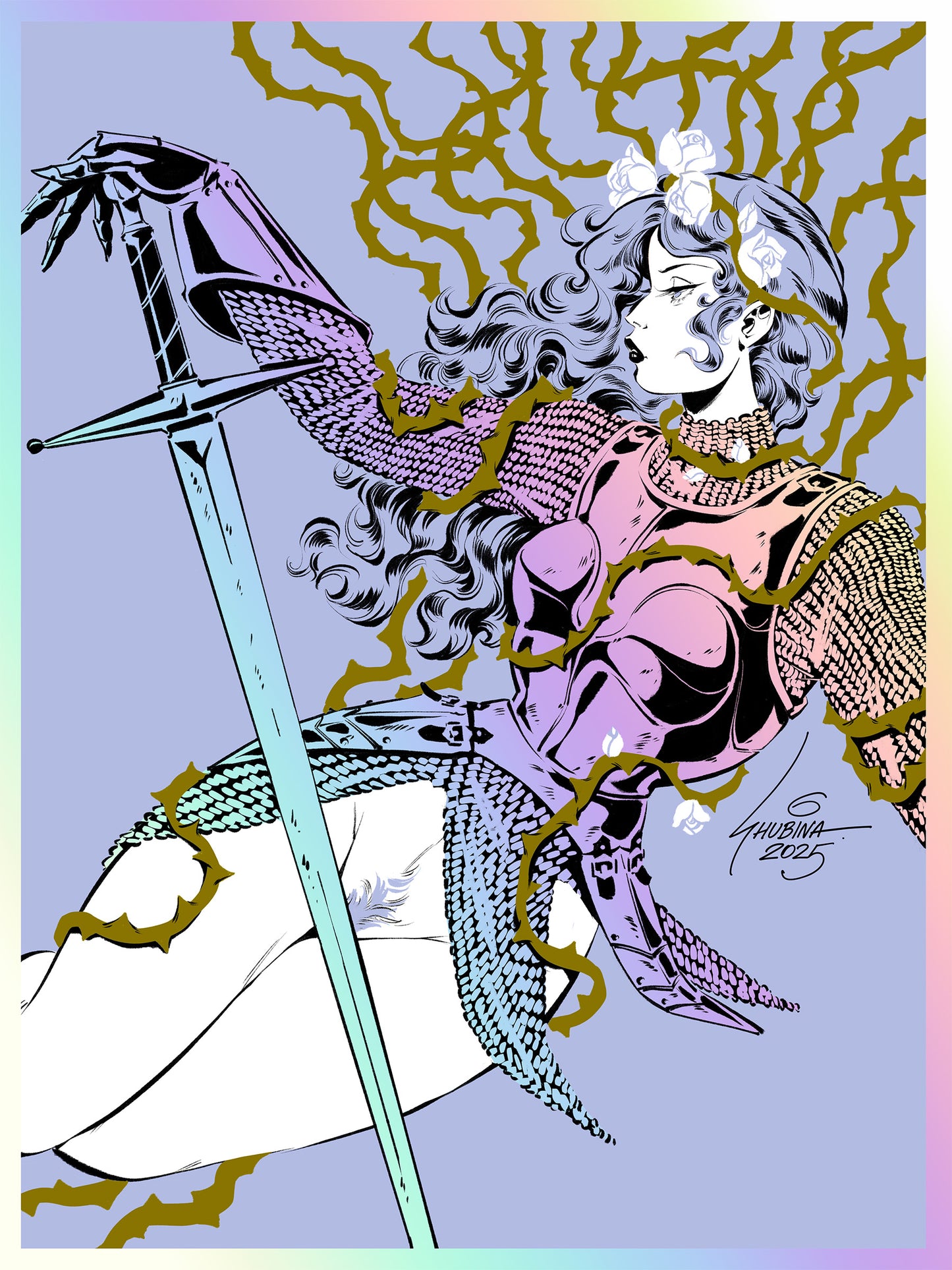 Sveta Shubina three print set (rainbow foil)