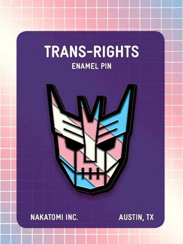 Trans Pin Drawing.pdf Trans Rights Enamel Pin – Nakatomi, Inc