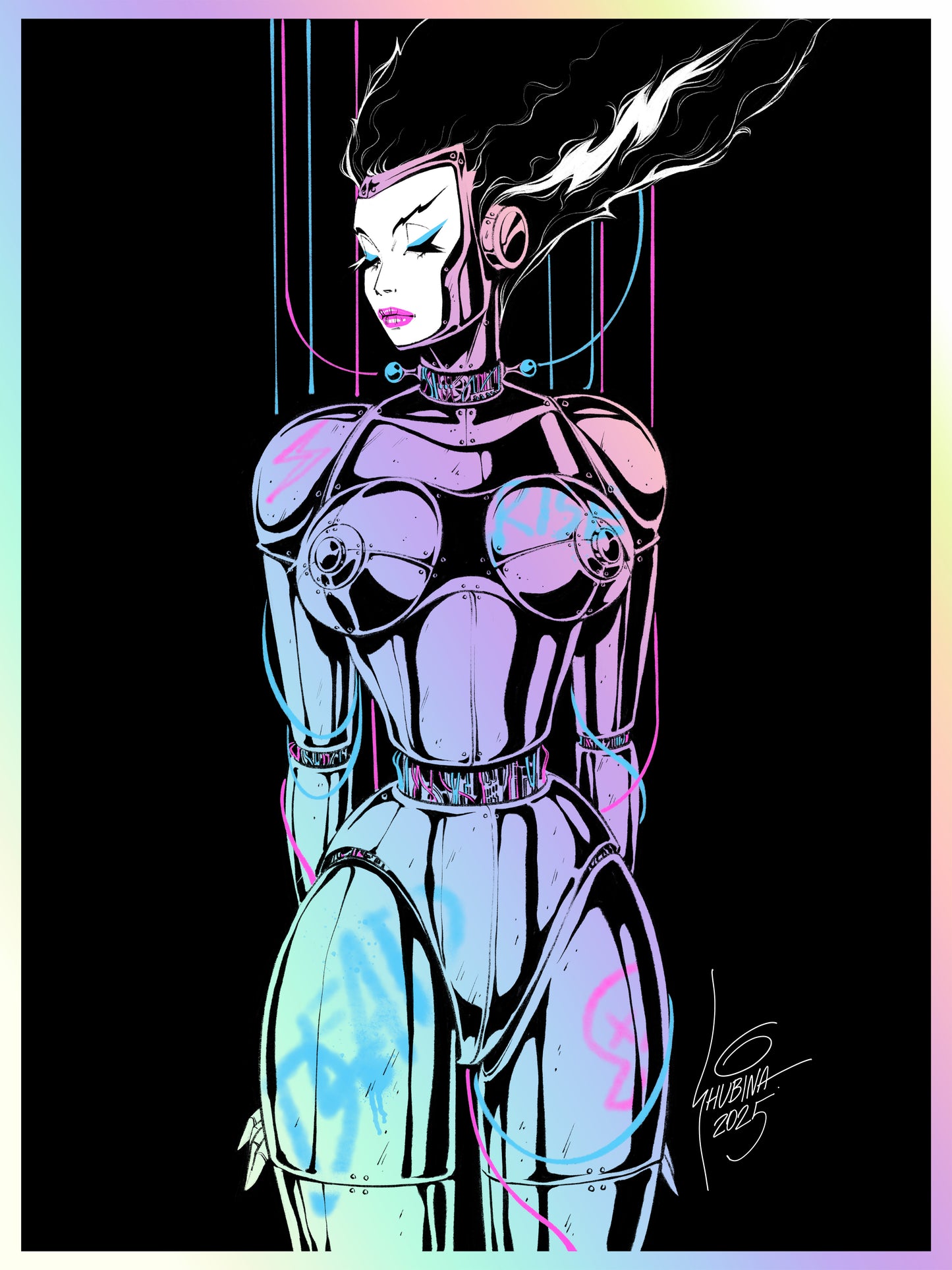 Sveta Shubina three print set (rainbow foil)