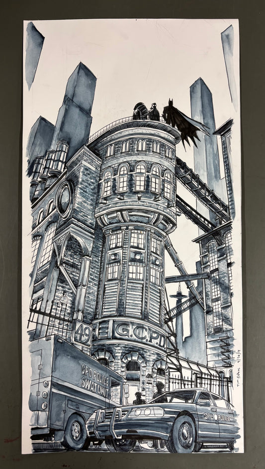 Batman poster original art #2