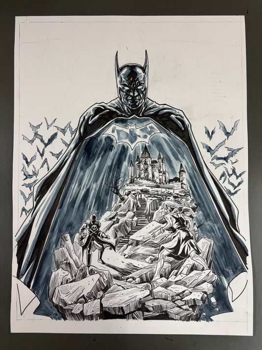 Batman poster original art #1