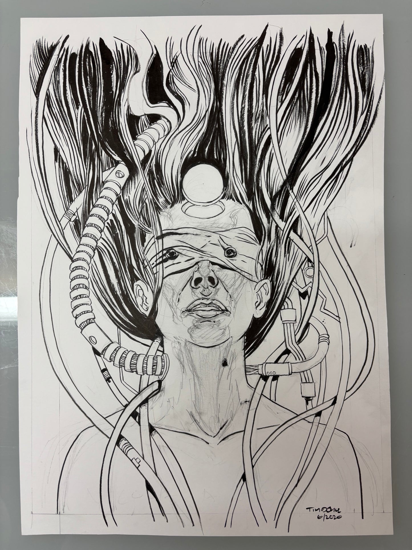 "Rock On" original art