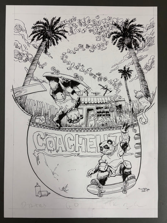 Coachella 2017 official poster original art