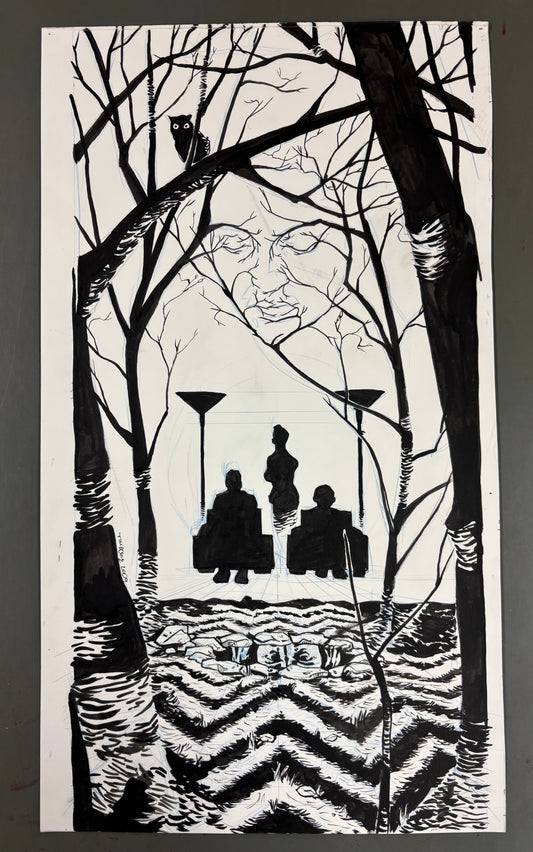 "In the Trees" original art