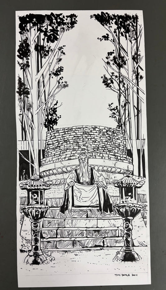 "Pai Mei Awaits" original art