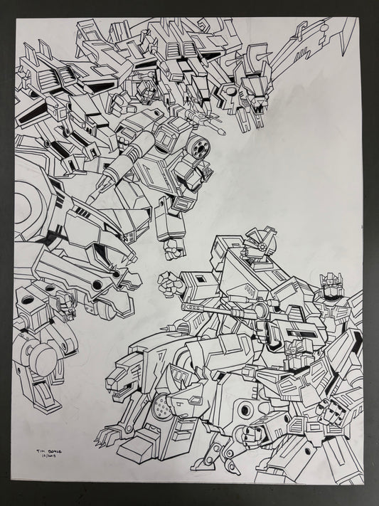 Transformers - Home Taping is Killing Itself original art