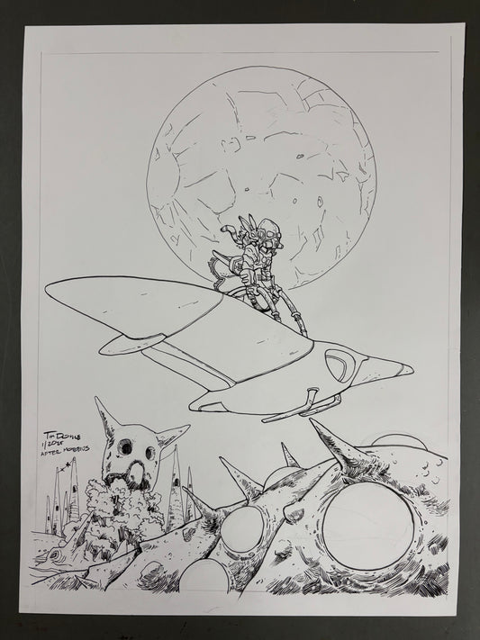 "The Sea of Decay" original art