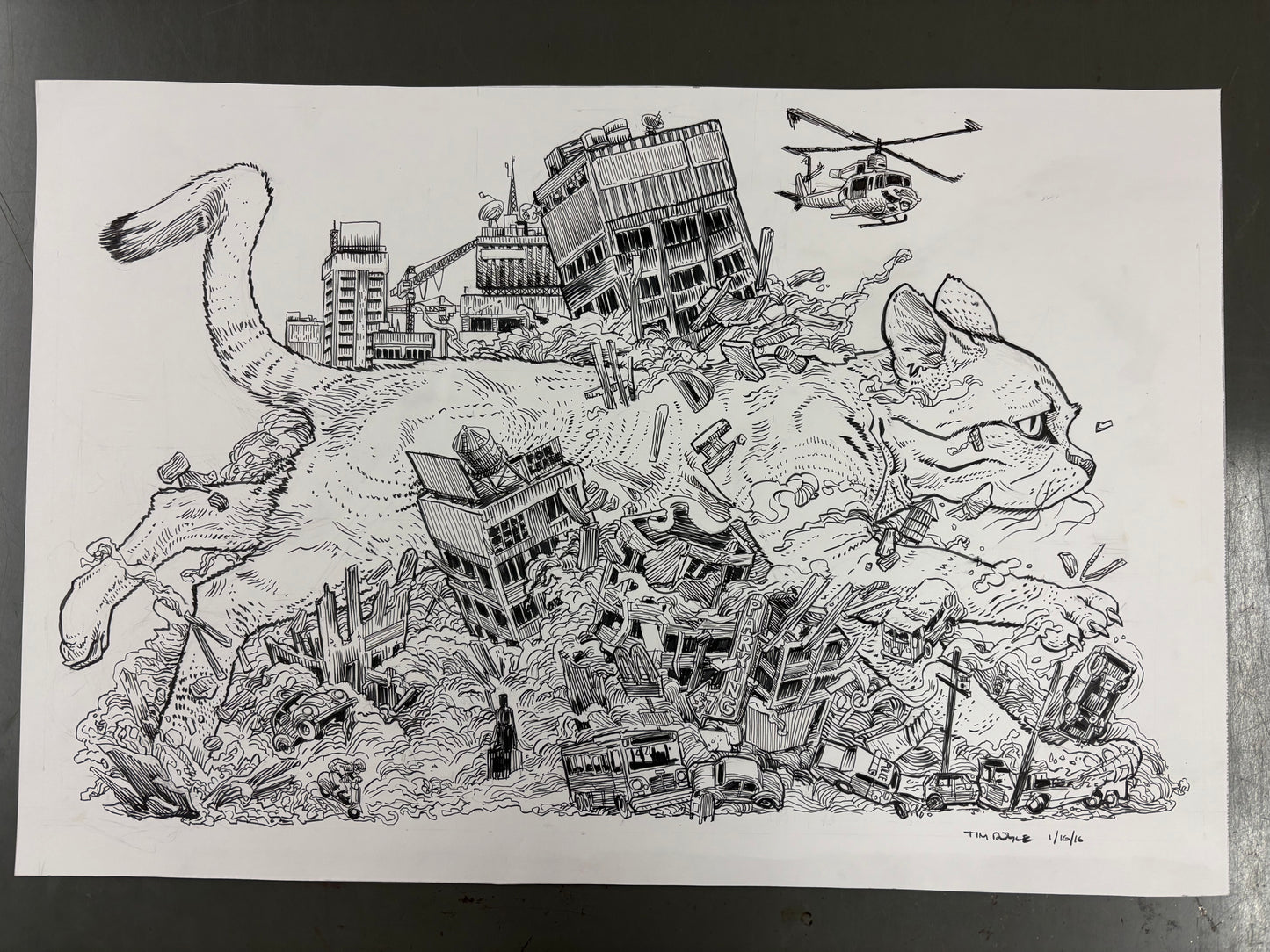 "Pickles Ruins Everything" original art