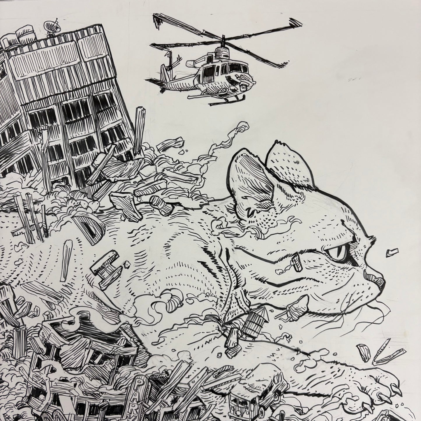 "Pickles Ruins Everything" original art