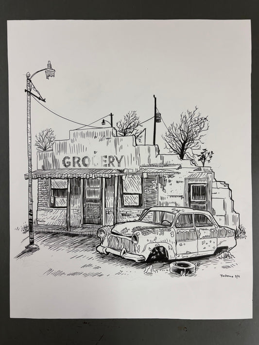Eric Church gig poster #1 original art