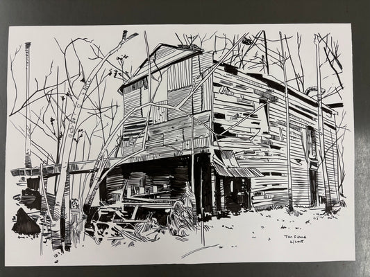 Eric Church gig poster #3 original art