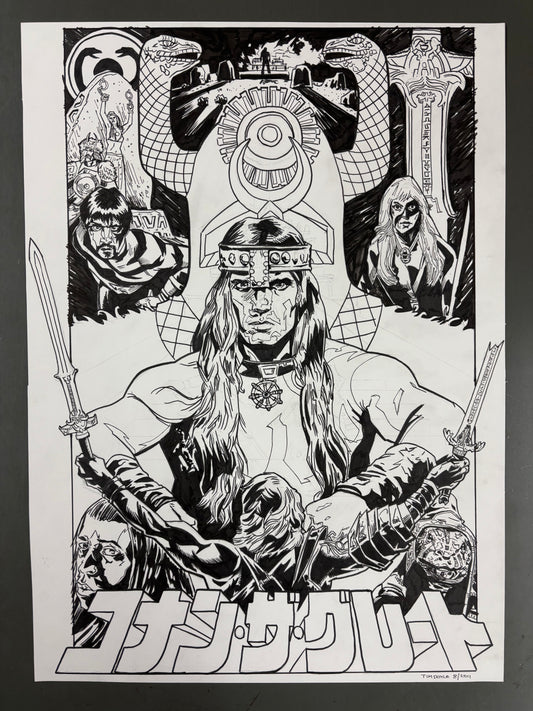Conan the Barbarian poster original art
