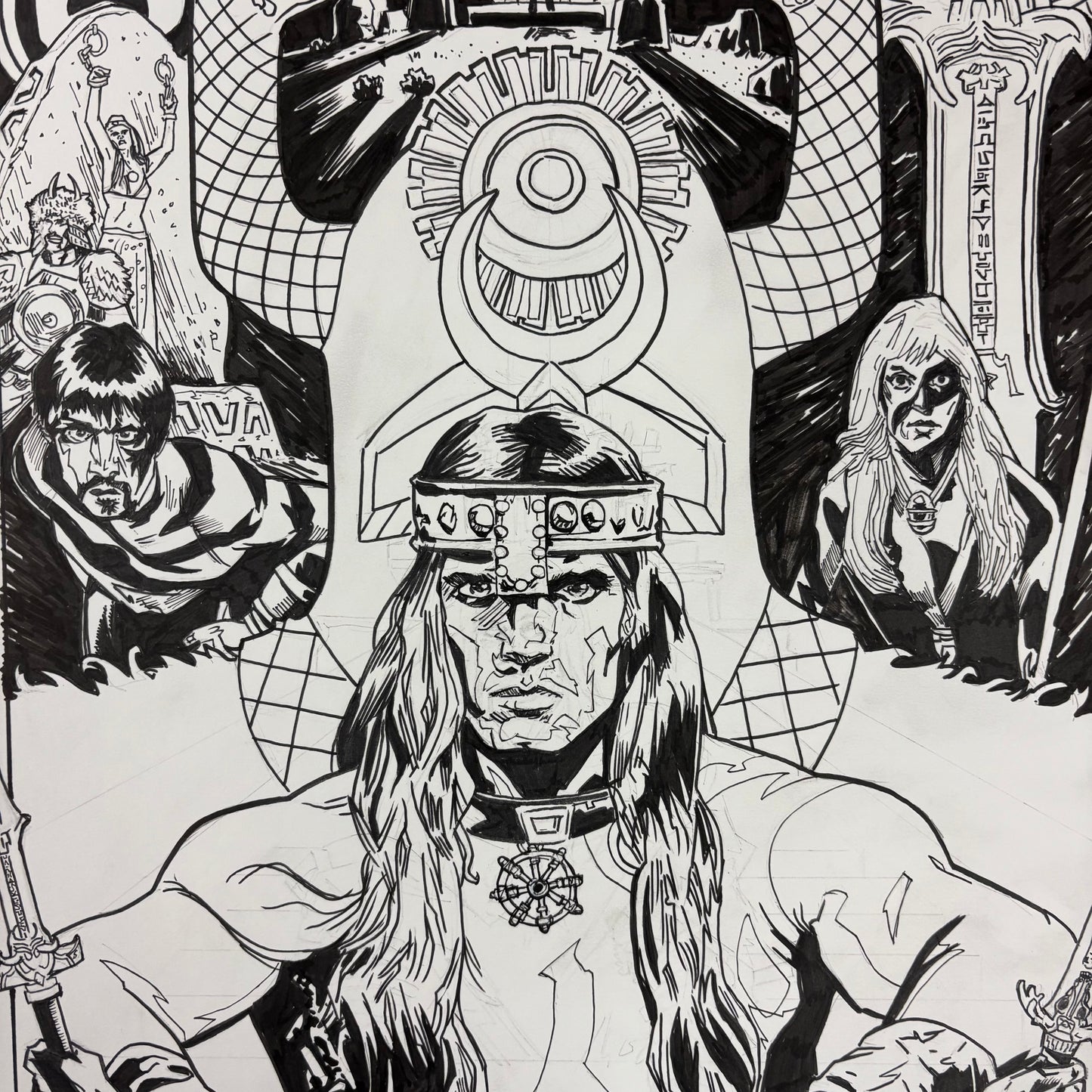 Conan the Barbarian poster original art