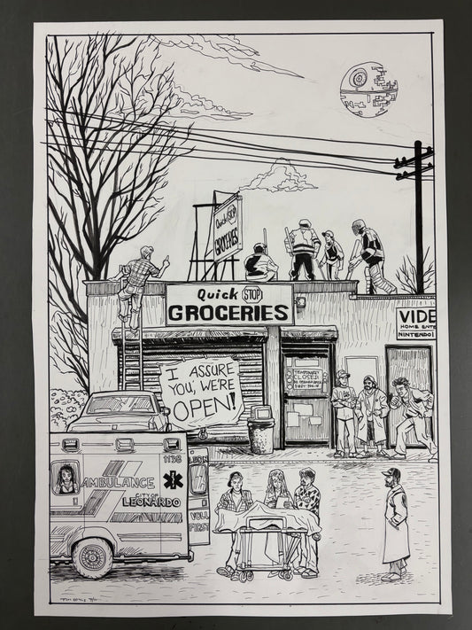 Clerks poster original art