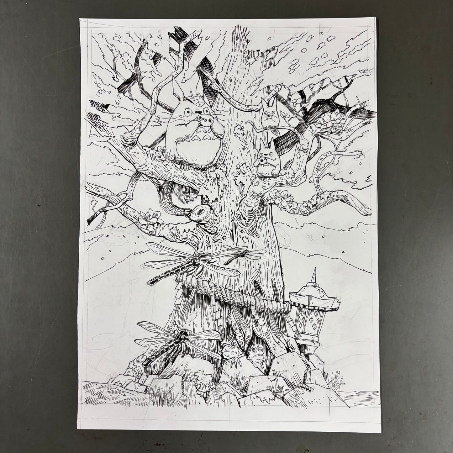"Forest of Spirits" original art