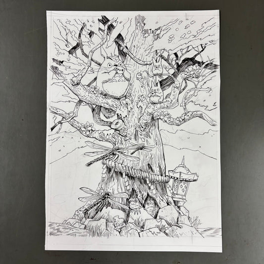 "Forest of Spirits" original art