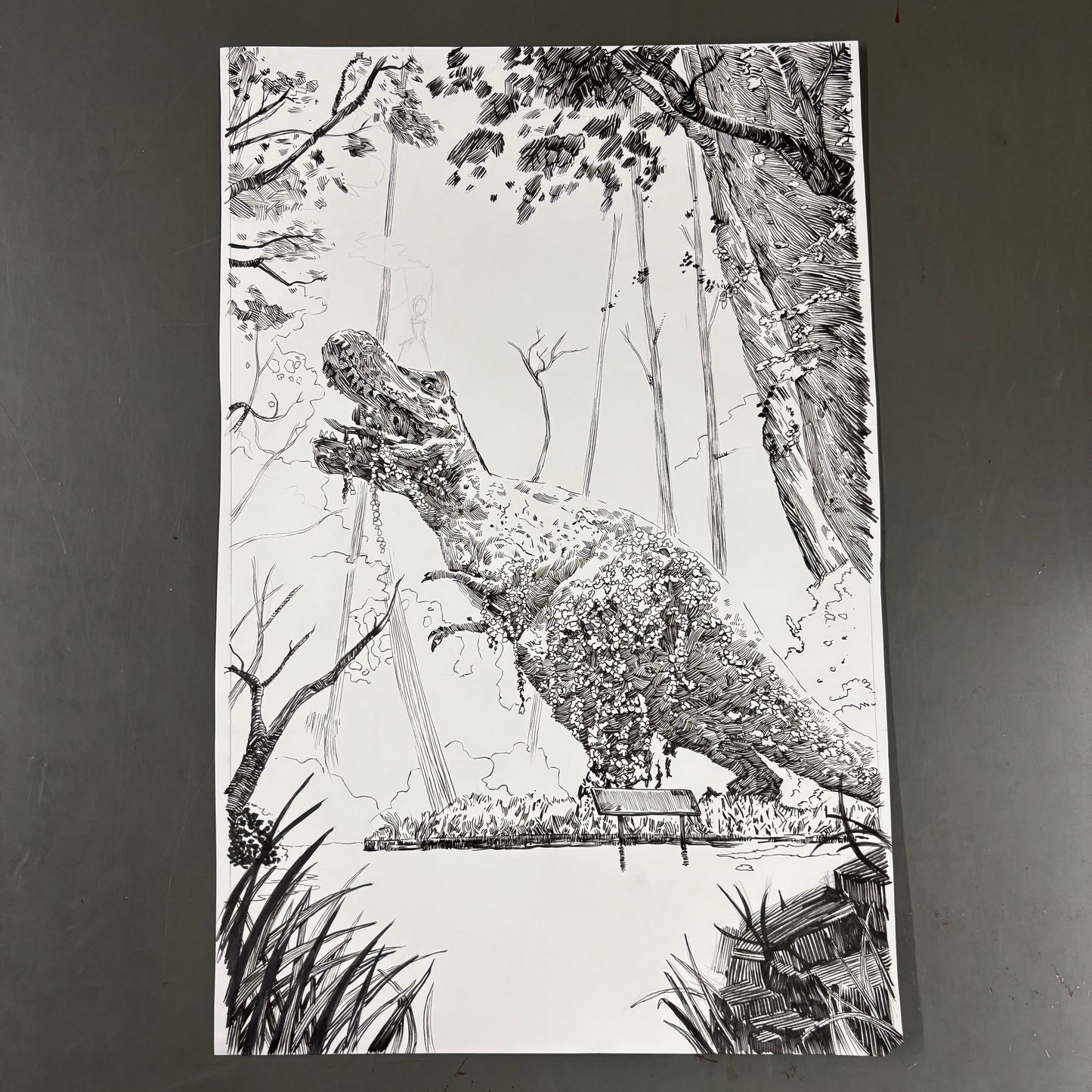"It Was a Good Day" original art
