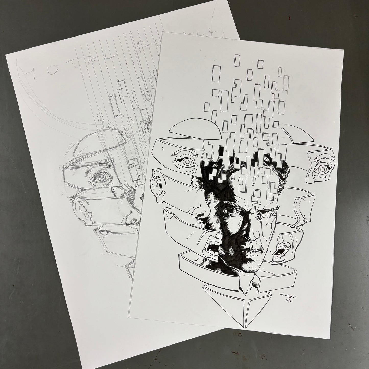 "Total Recall" original art (set)